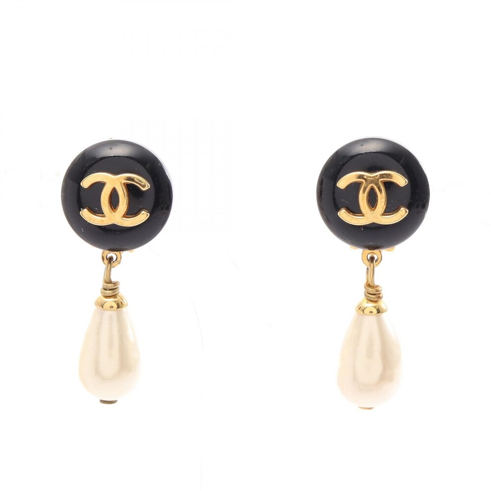 Chanel Coco Mark Swing Earrings Gold #313019C50B